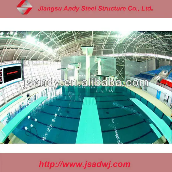 Customize Lightweight Steel Frame for Swimming Pool Roofing