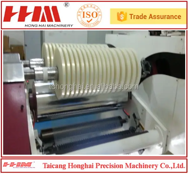 Friction shaft automatic slitter rewinder PP/PE/PET/PVC/BOPP/LDPE/OPP/PS slitting machine