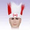 2018 World Cup soccer party headband wig Canada wigs with logo printing hairy headband Funny world cup football Hats