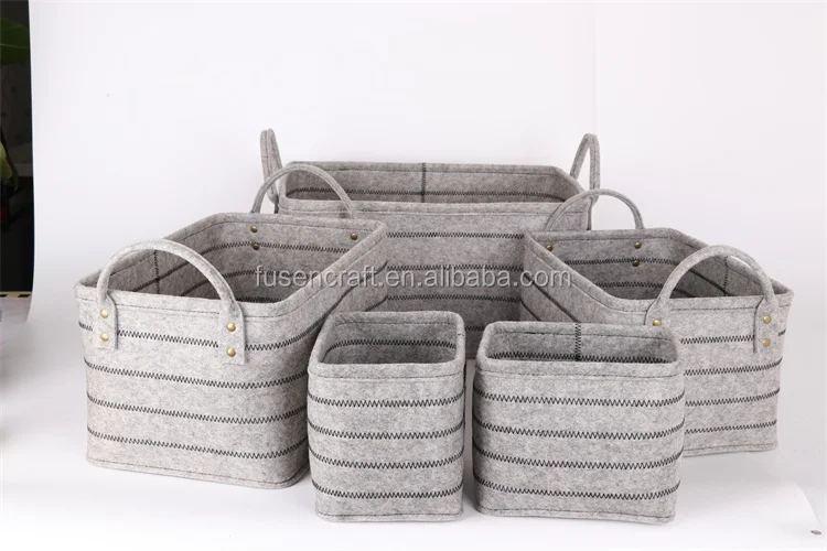 fashionable custom felt storage basket box wholesale