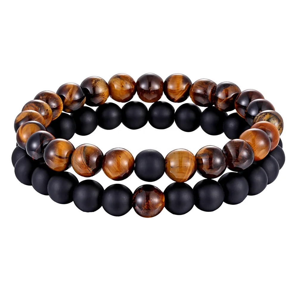 Custom Design Natural Stone Bead Distance Bracelet Yin Yang Handmade Jewelry Matte Onyx Stone & Tiger Eye Best Couple Bracelets, 6 colors
Custom Design Natural Stone Bead Distance Bracelet Yin Yang Handmade Jewelry Matte Onyx Stone & Tiger Eye Best Couple Bracelets, 6 colors