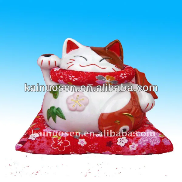 ceramic Lucky Cat Porcelain Piggy Bank