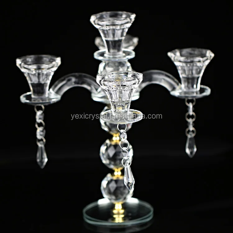 China Floor Standing Crystal Candelabra Centerpiece Wholesale
