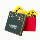 custom printing luxury christmas candy gift box with lid
