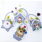 Christmas felt cloth tote handbag Christmas decoration home party candy bag gift bag
