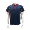 Men fashion short sleeve tennis wear Wholesale high quality stripe polo shirt Polyester Cotton Aero Mesh Navy Maroon Polo Shirts