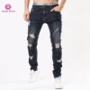 Wholesale manufacturers ripped denim urban jeans for men