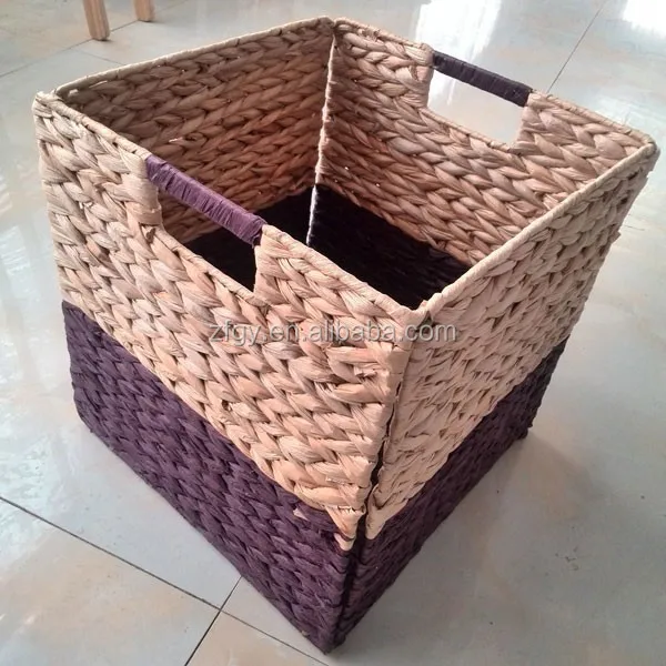 seagrass foldable storage baskets