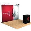 3x3 Promotional Fabric Printing Exhibition Booth Stand Pop up straight display wall