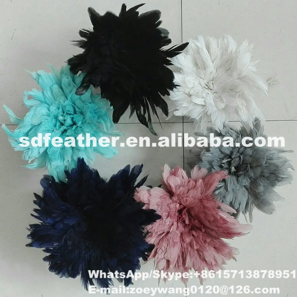 factory direct sell beautiful 4-6inch colorful rooster tail feather for accessories