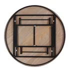 wholesale restaurant dining set design modern round folding wedding banquet tables for conferences in hotel