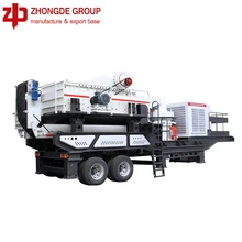 Zhongde waste concrete recycle mobile crusher machine/mobile jaw crusher