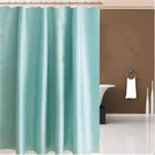 Stylish hotel plain colour shower curtain solid shower curtain green shower curtain