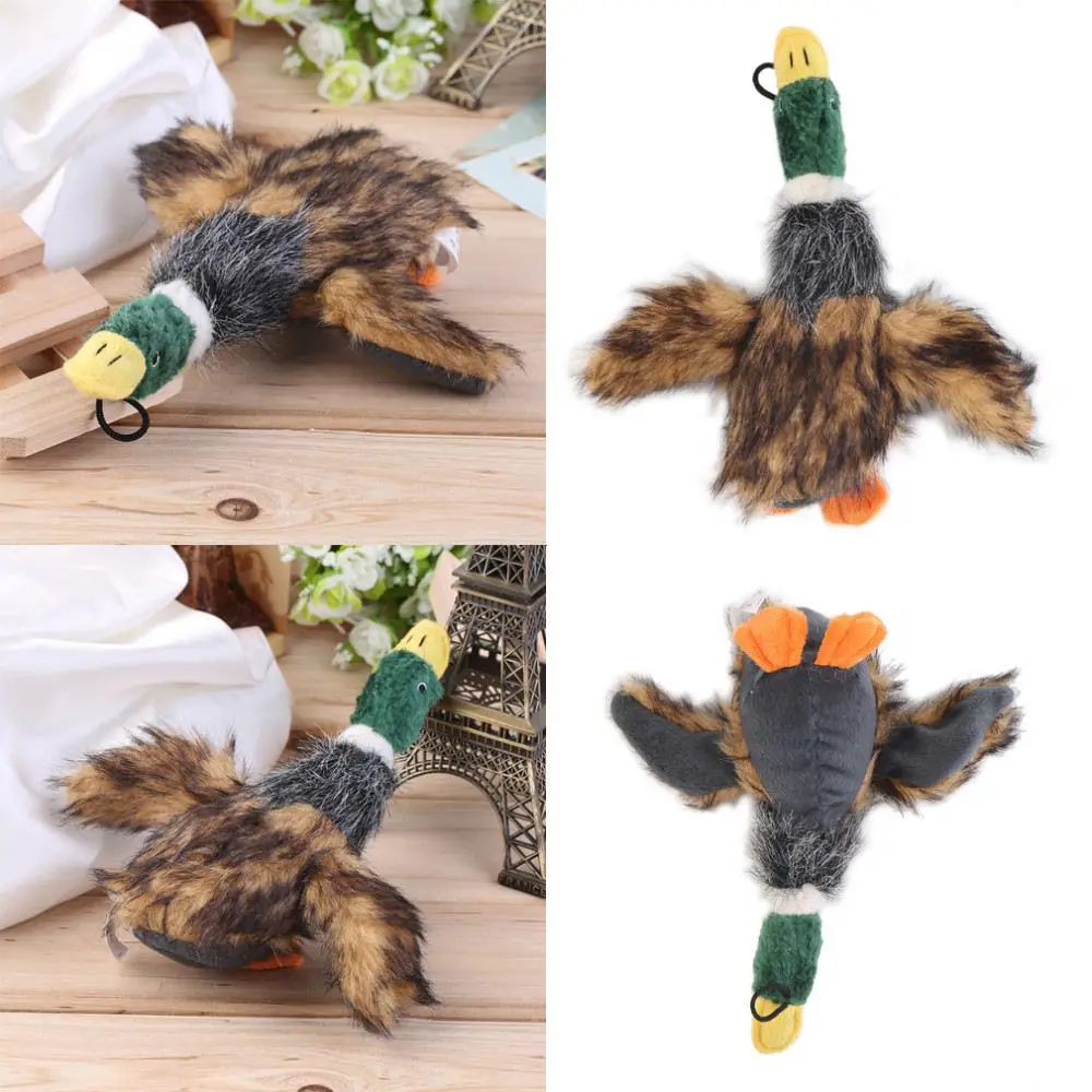 2015 Classic Dog Toys Stuffed Squeaking Duck Dog Toy Plush Puppy Honking Duck for Dogs pet chew squeaker squeaky toy