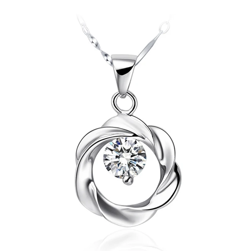 Factory wholesale pendant necklace plating white gold round zircon 18inch white gold Snake chains
Factory wholesale pendant necklace plating white gold round zircon 18inch white gold Snake chains