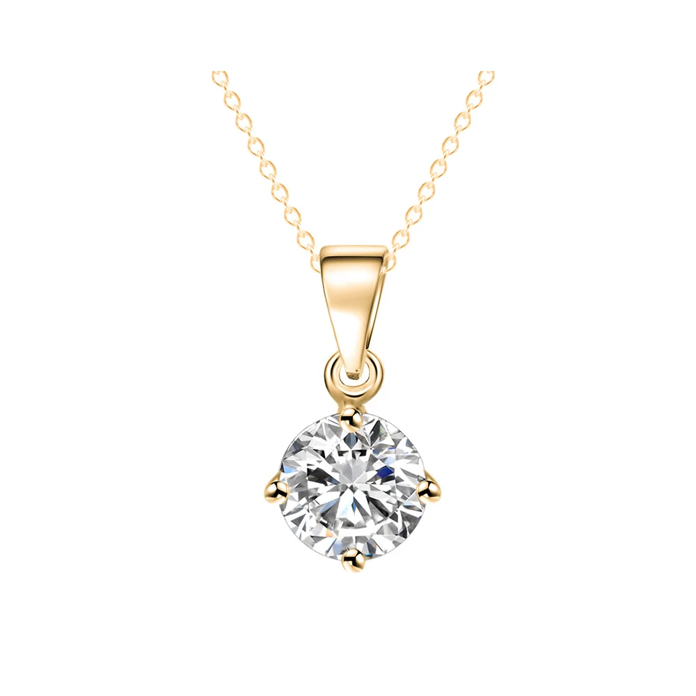 Popular lucky best wishes simple lady gold silver plated zircon chain pendant necklace
Popular lucky best wishes simple lady gold silver plated zircon chain pendant necklace