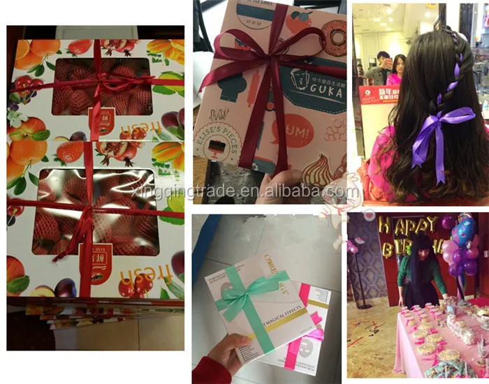 ribbons  usage: gift packaging ribbon, make hair bows, decorate