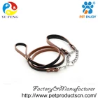 decorative dog leather collar, real leather dog collar with leashes