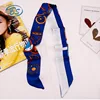 SS027 Lovely and fashion chinese digital print silk scarf Womens Head Scarf For Hair