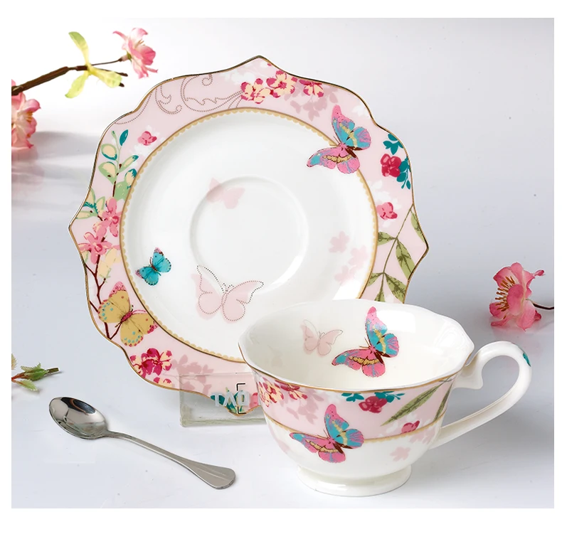 best selling sweet wedding pattern coffee/tea cup and saucer with spoon tea set, Multi
best selling sweet wedding pattern coffee/tea cup and saucer with spoon tea set, Multi