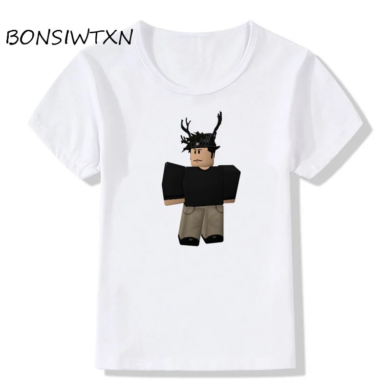 Bonsiwtxn Boys Girls S Funny Roblox Pattern T Shirts Baby Kids