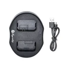 USB Dual Charger NP-FW50 for Sony Alpha a3000 a5000 a6000 a6300 DSLR Camera