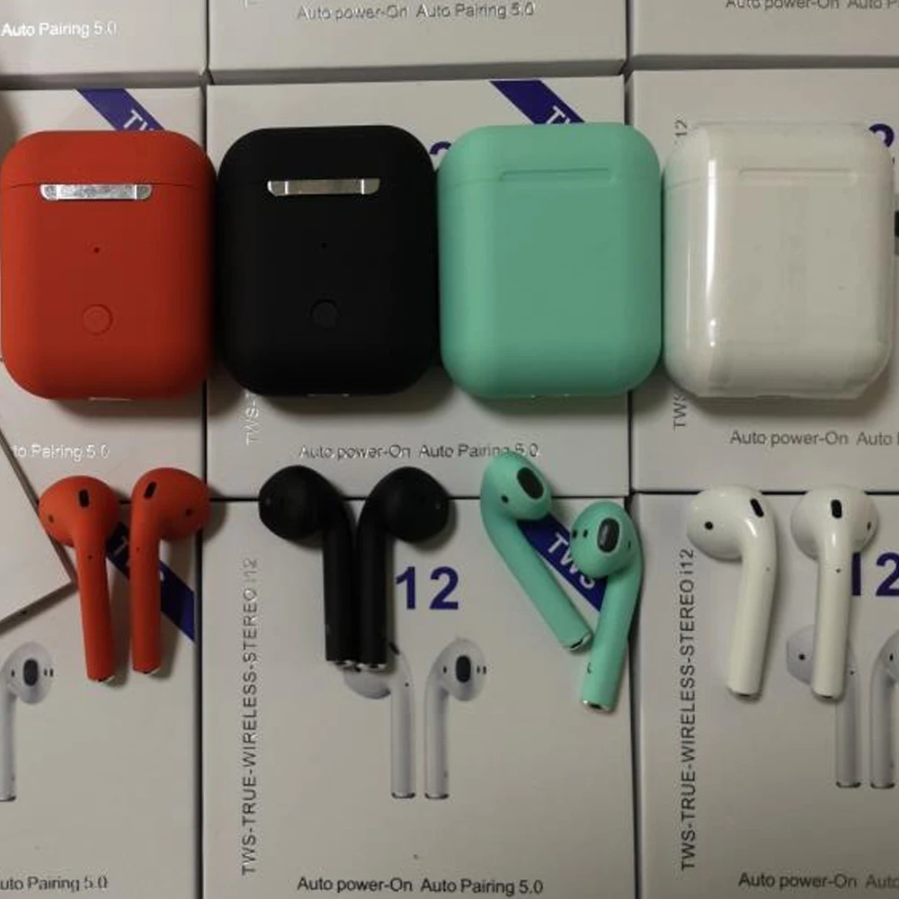 2019 hot selling New Products Tws Double Wireless blue tooth Headset Pair Earphones 5.0 I12S TWS Headphone - ANKUX.COM