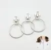Fashion Simple Silver Circle Zipper Slider Custom Metal Zipper Puller For Garment Accessories