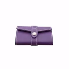 Pink Store 2014 new products Brown mini PU Leather jewellery pouch