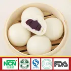 steamed dim sum bread rolls filled with purple sweet potato