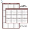 022-9B1 Laminated 2 sided poster calendar office calendar 2020 calendar design