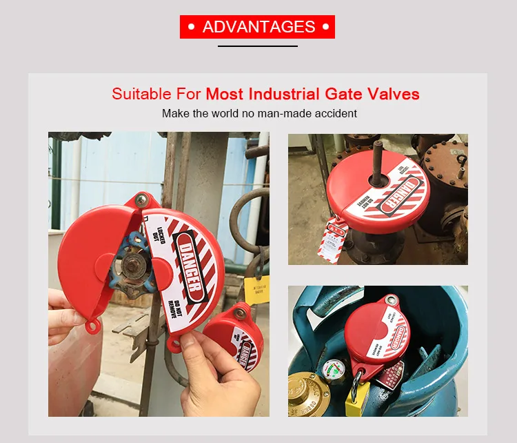 BOSHI High Quality Safety Plastic Nylon ABS Gas Cylinder Gate Valve Lockout Kits