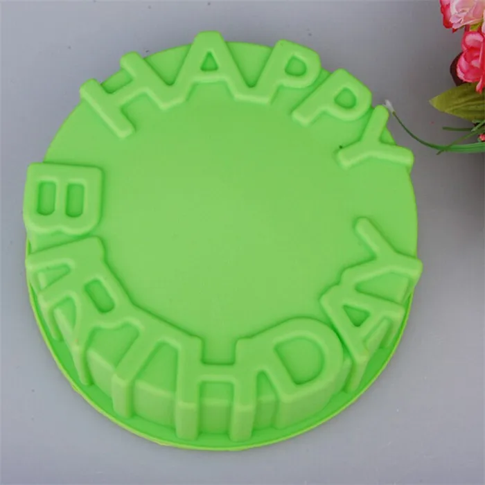 7inch Happy Birthday Cake Mold Pan Chocolate Pizza Baking Tray Silicone Mould.jpg
