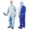 Elastic waist Machine washable spray paint suit/protective carbon coverall suit
