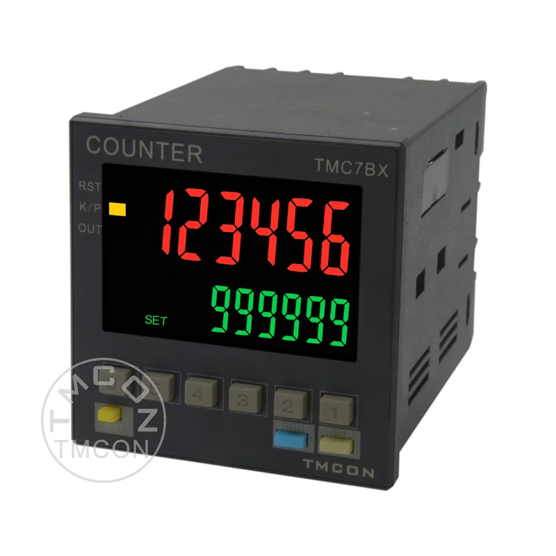 TMC7BX H7BX TMCON 6 digit 72*72mm LCD display intelligent high speed Digital Counter Length Meter with total and Batch Count