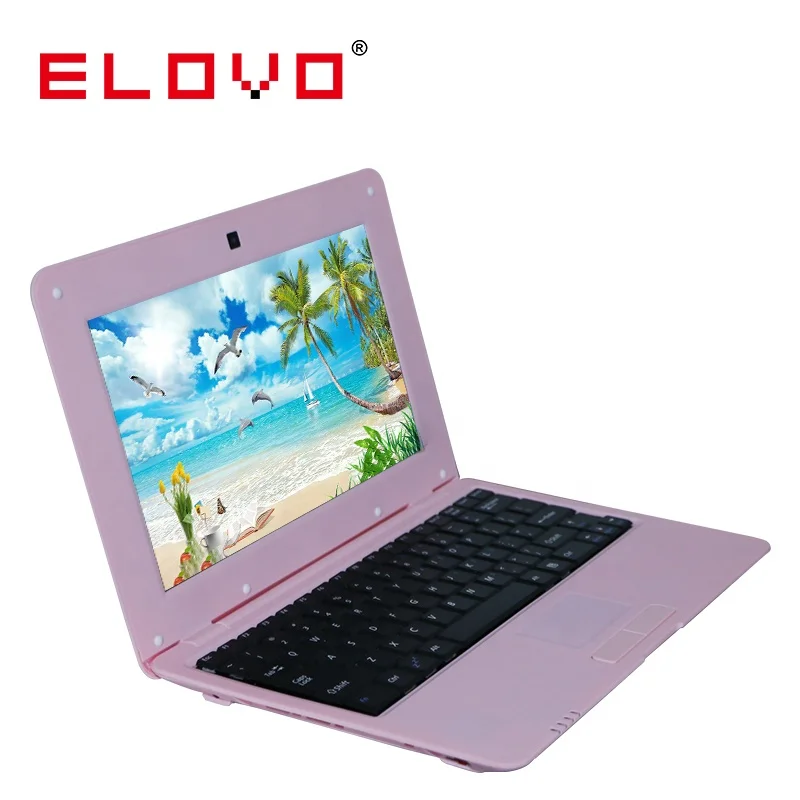 

Wholesale netbooks in shenzhen ,10 inch mini laptops with 1GB+8GB storage for kids notebook computers and made in china, Black white red green silver pink