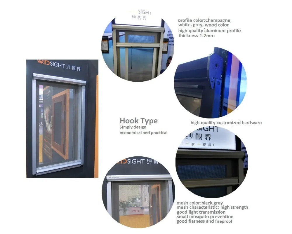 Aluminium Luxury Retractable Fly Screen