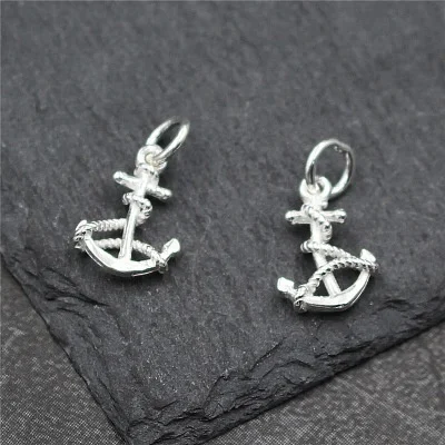 Genuine 100% 925 Sterling Silver Popular Rope & Anchor Pendant Charm fit Women Bracelet & Necklaces DIY Jewelry, N/a
Genuine 100% 925 Sterling Silver Popular Rope & Anchor Pendant Charm fit Women Bracelet & Necklaces DIY Jewelry, N/a