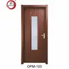 New Coming Luxurious Home Use Opaque Glass Insert Pvc Covered Interior Glass Door For Bedroom Wooden