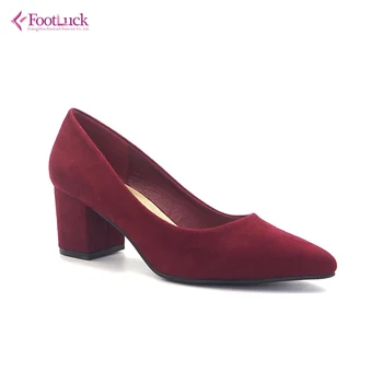 burgundy low heel dress shoes