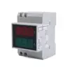 Digital Din-Rail Voltage Ammeter Current Monitor Meter LED Multimeter Gauge AC 80-300V 0.1-99.9A Micro AC Volt Amp Meter