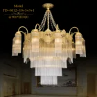 19 lights classic brass crystal chandelier