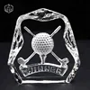 Golf Ball Laser Engraved Crystal Trophy Cup Award