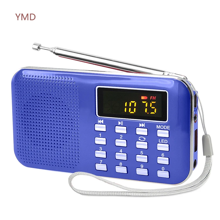 portable mp3 player am fm radio with mini speaker