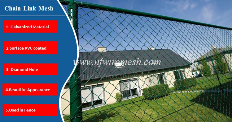 High Quality hot dipped galvanized diamond wire mesh used chain link fence for sale factory price(Guangzhou Factory) 