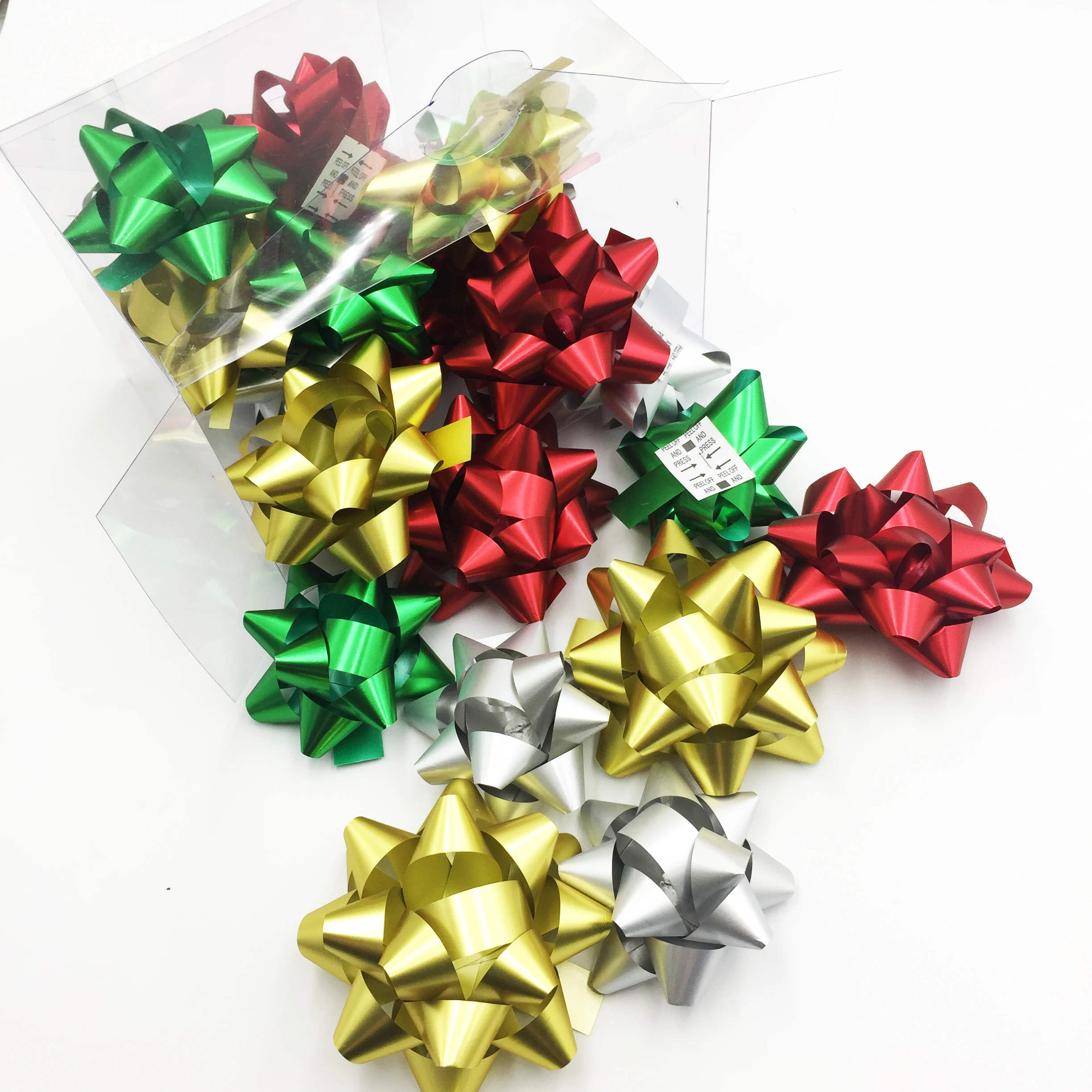 fashion ribbon star bows for christmas gift