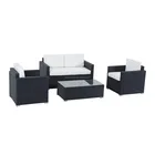 Durable outdoor rattan/vimini mobili da giardino best seller