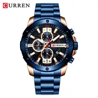 

CURREN Watches Men Stainless Steel Band Quartz Wristwatch Military Chronograph Clock Male Fashion Sport Watch Waterproof 8336