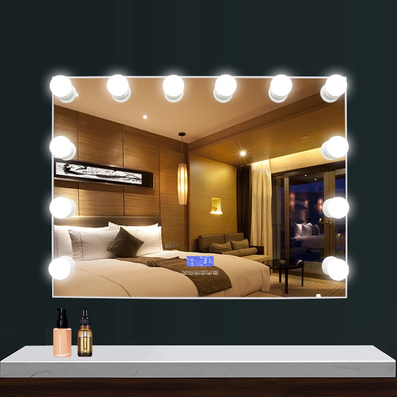 DP 600*800mm Wall Mirror ABS Glass Mirror with LED Bulbs Mirror Light, Customized color
DP 600*800mm Wall Mirror ABS Glass Mirror with LED Bulbs Mirror Light, Customized color