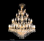 High ceiling candle crystal big chandelier led decorative led lights